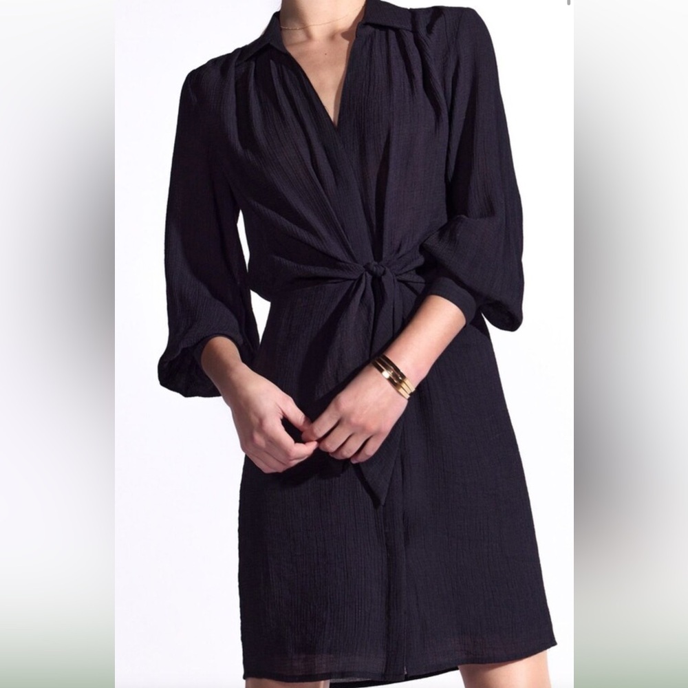 Brochu Walker The Madsen Shirtdress in Black - Picture 5 of 15